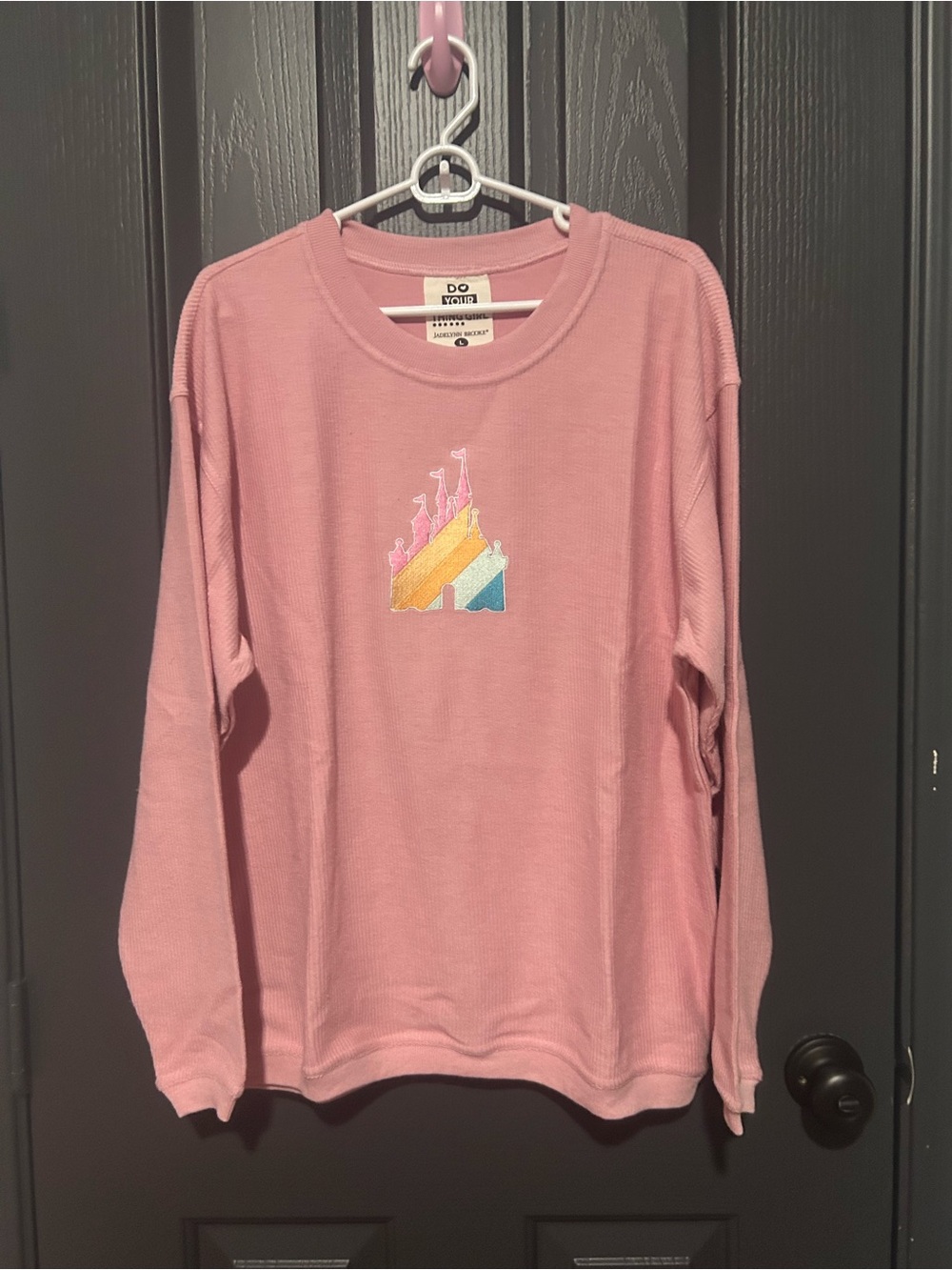 Jadelynn Brook embroidered castle sweatshirt